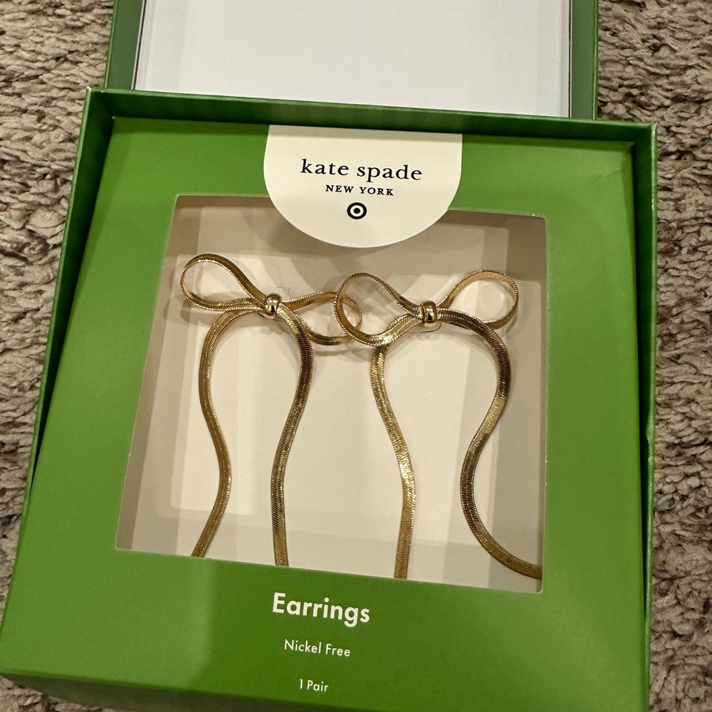 Kate Spade Gold Bow Earrings